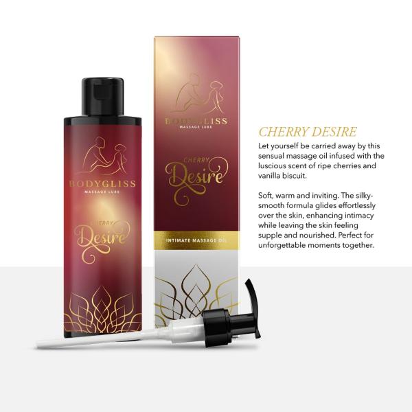 BodyGliss - Cherry Desire Massageolie en Glijmiddel - 150 ml