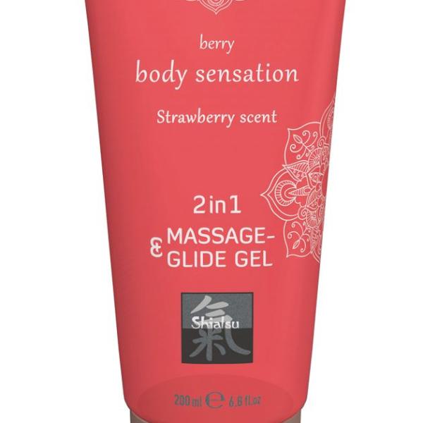Massage- & Glide Gel 2 in 1 - Aardbei