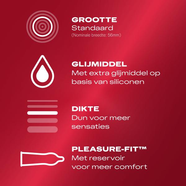 Durex Thin Feel Extra Glijmiddel - 10 stuks