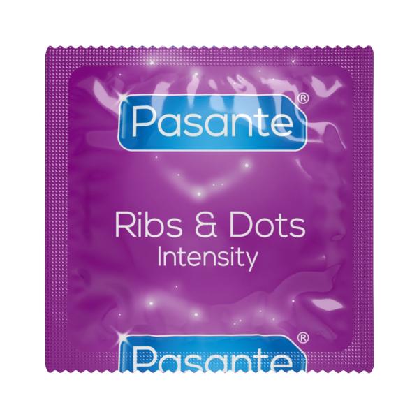 Pasante – Ribs & Dots Condooms – 12 stuks